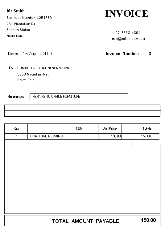 Business Invoice Forms, Tax Invoices and Non Tax Invoice 