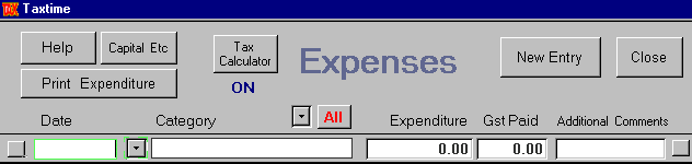 Expenses Screen - Everything at the touch of a mouse